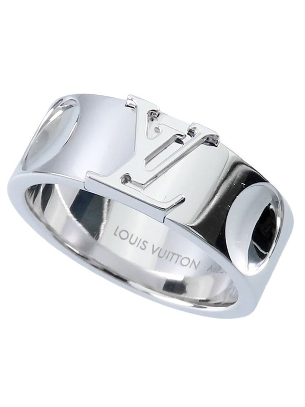 Louis Vuitton Empreinte Ring White Gold 18k Bague Large Band